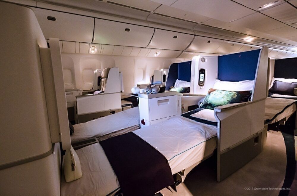business class lie flat seats 777-200LR private