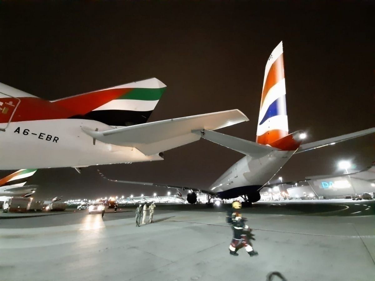 British Airways, Airbus A350, Collision
