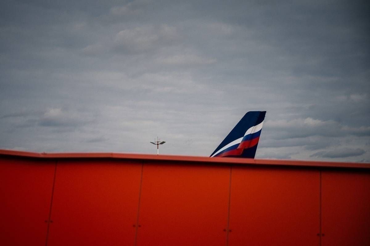 Aeroflot plane at Moscow's Sheremetyevo airport