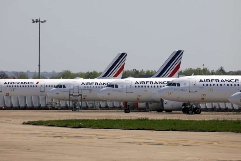 Air France grounded planes