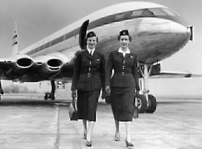 BOAC 1950s cabin crew