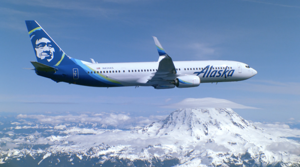Alaska airlines mountain