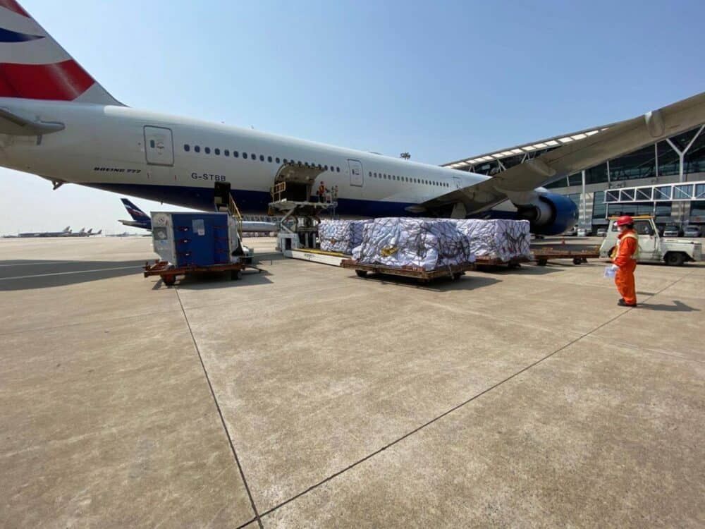 British Airways, China, Medical Supplies