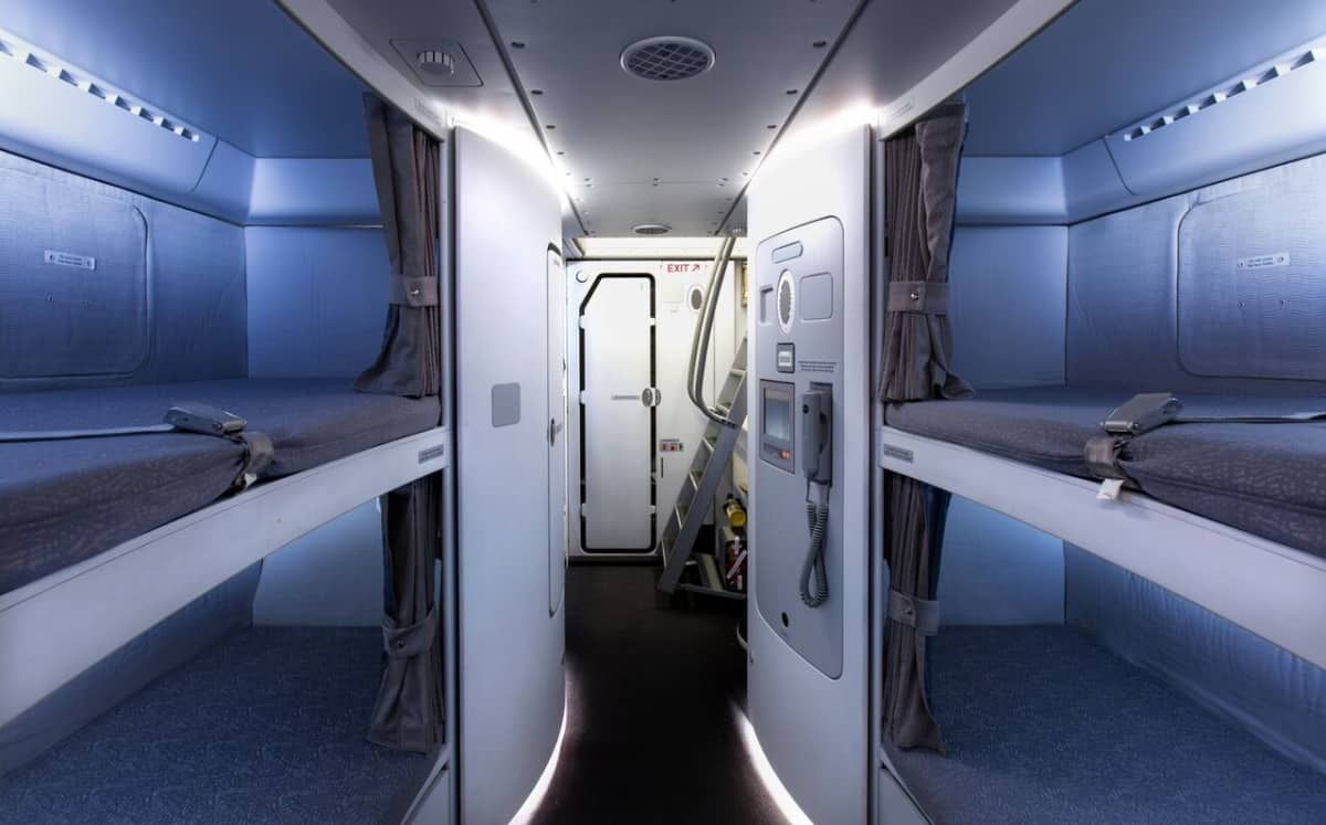 Where Do Crew Sleep On Planes