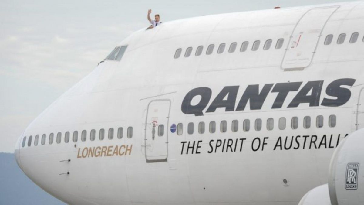 A Qantas 747