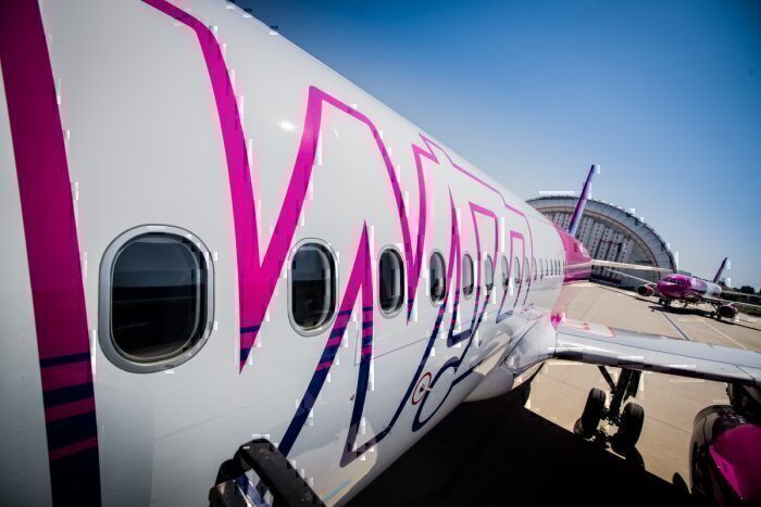 Wizz Air plane on runway