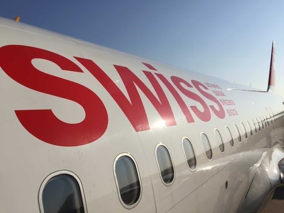 SWISS logo on aircraft
