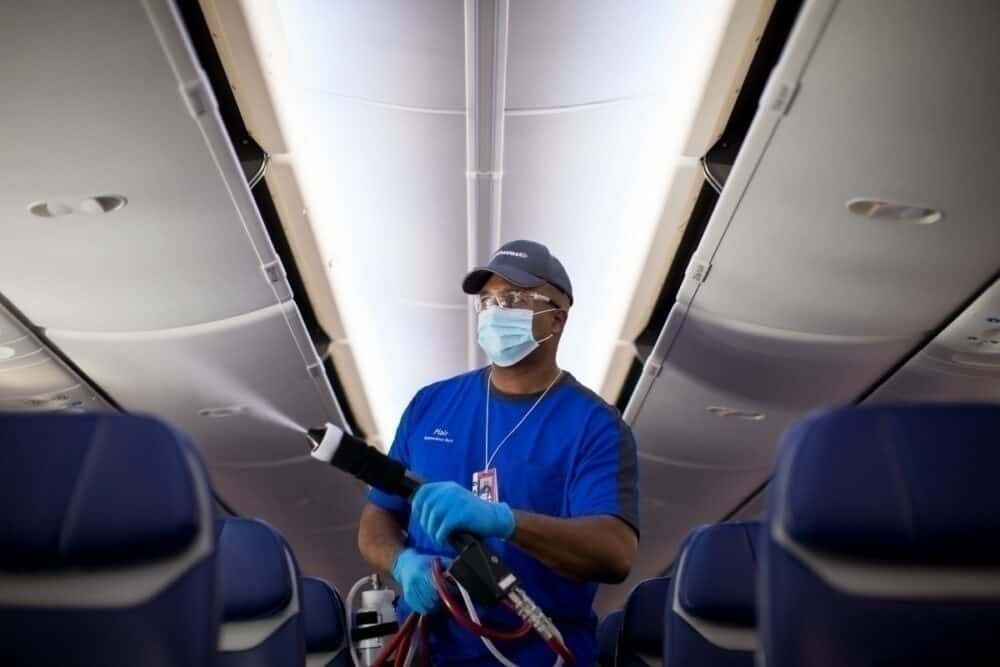 Southwest employee sprays aircraft