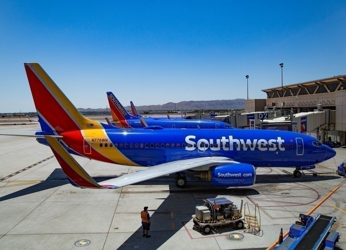 Southwest airlines at gate