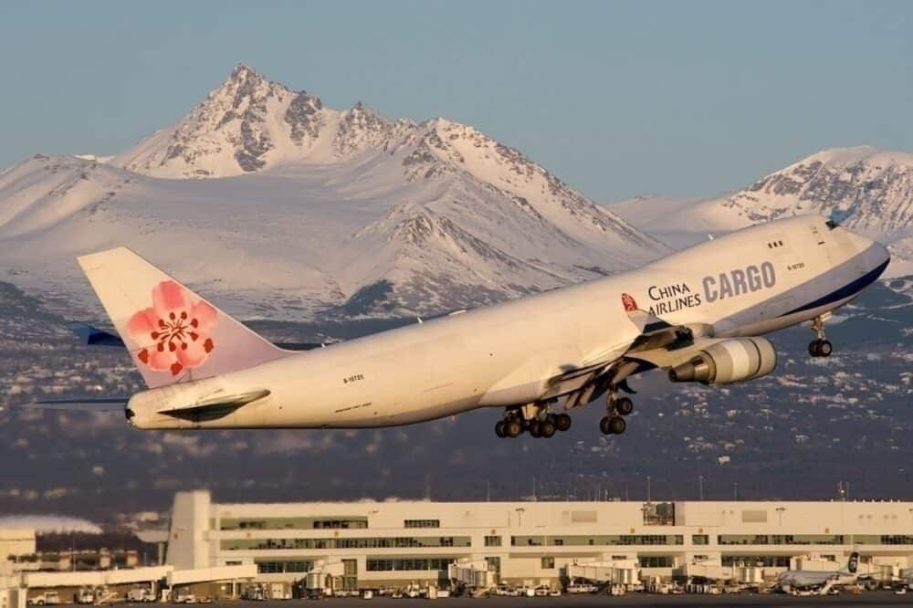 china airlines departing Anchorag