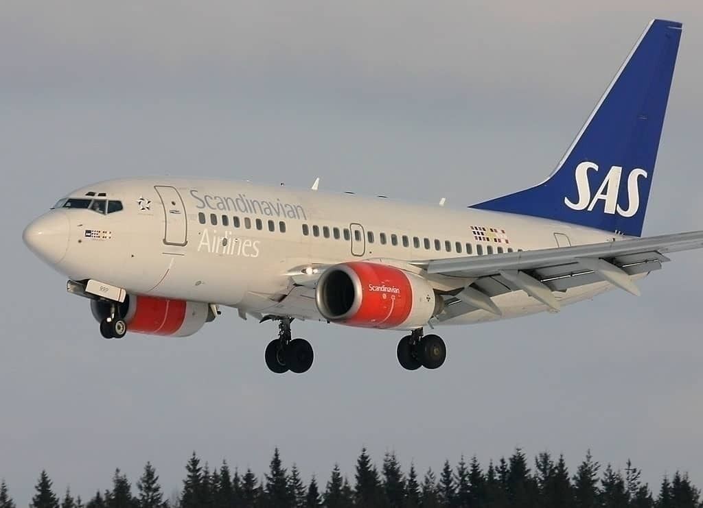 SAS 737 landing