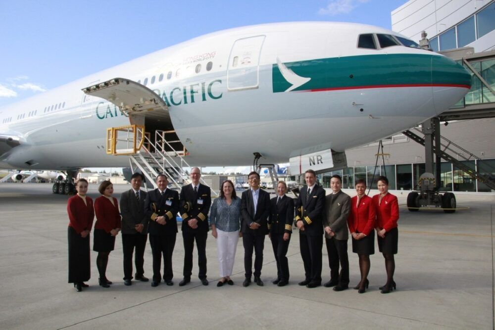 Cathay Boeing 777-300 70th delivery