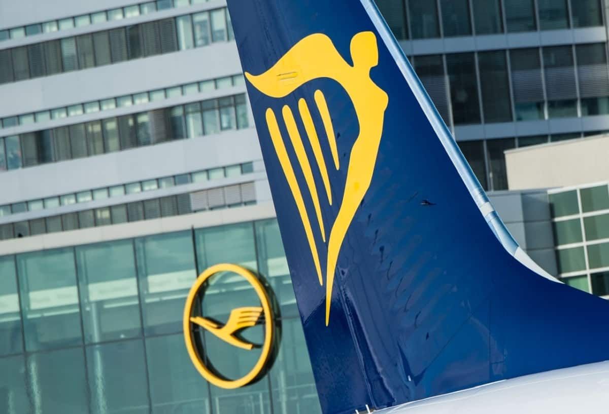 Ryanair tail at Lufthansa HQ