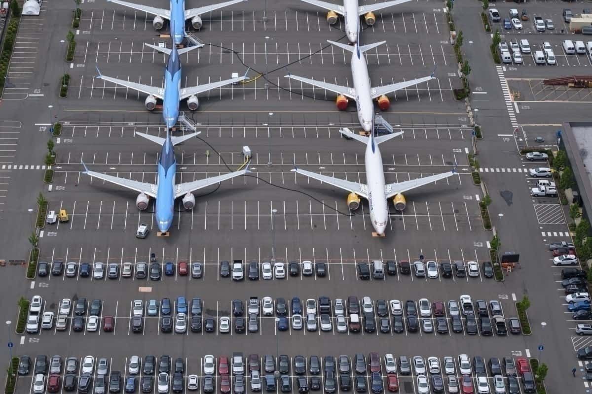 Boeing 737 MAX car park