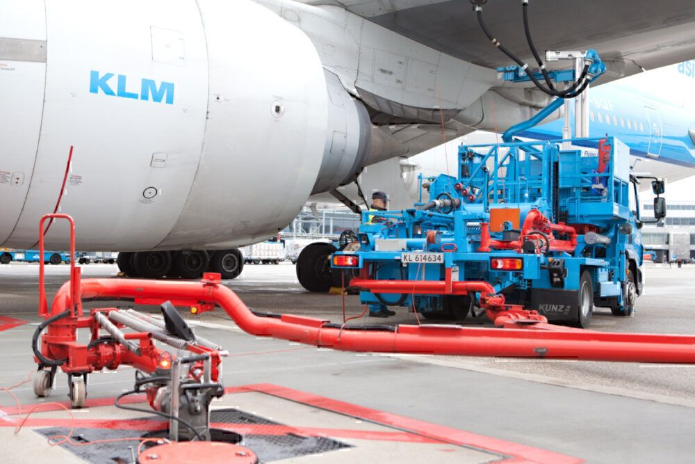 KLM biofuel airport