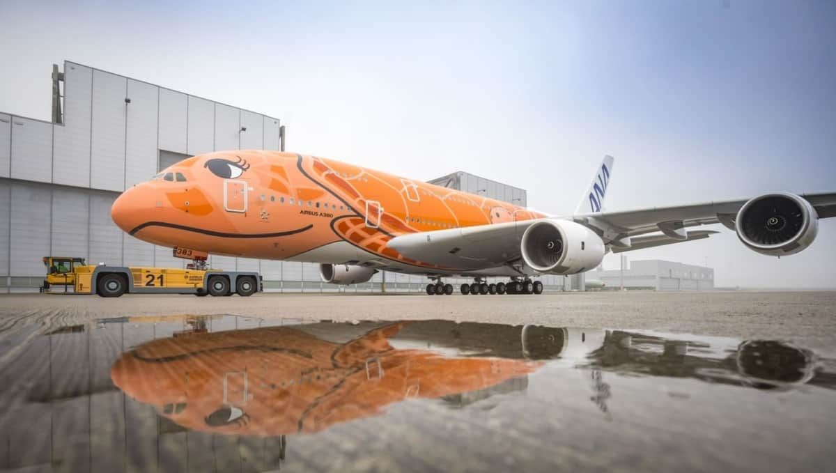 ANA A380 Orange
