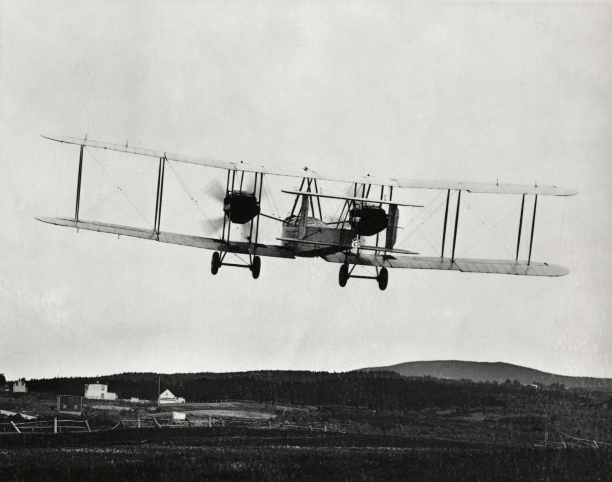 Alcock and Brown's Vickers Vimy biplane getty