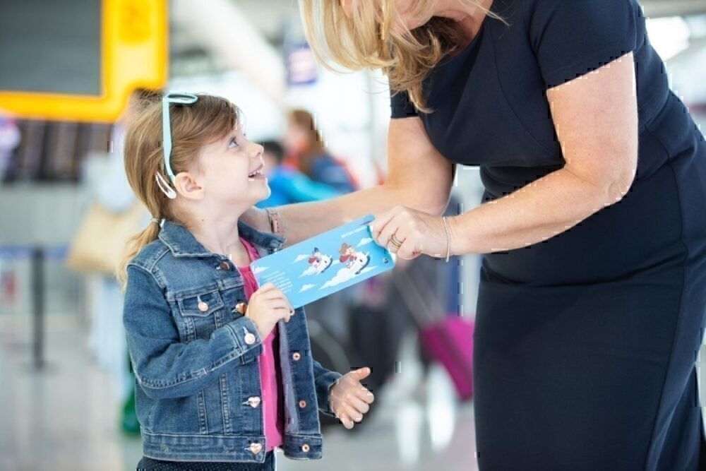 Girl gets ticket from BA staff member