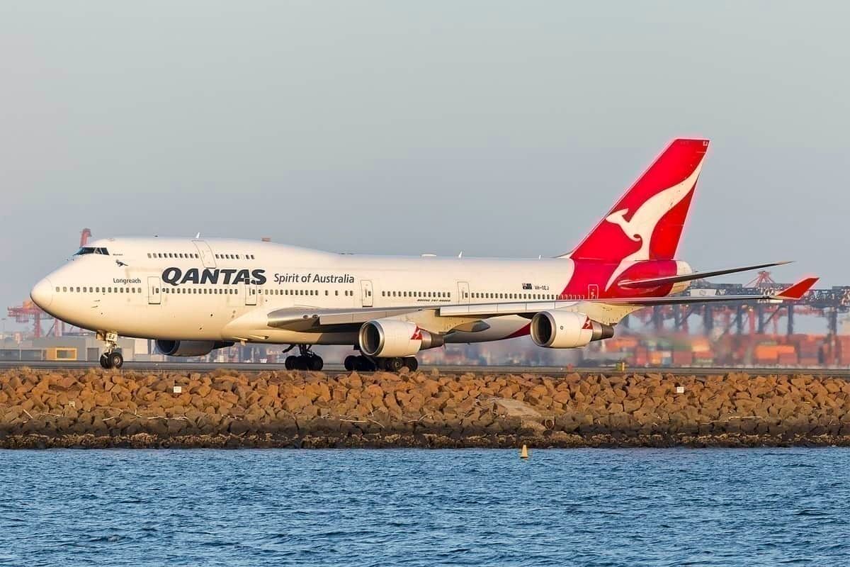 Final Qantas Aircraft 747 Boeing VH-OEJ
