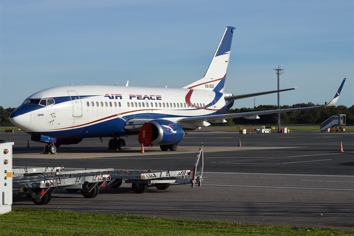 Air Peace aircraft parked