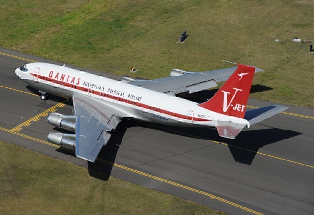 John Travolta's Boeing 707 At Sydney Airport Getty