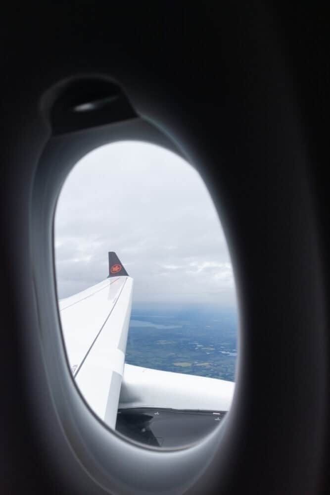 A220 Air Canada window view