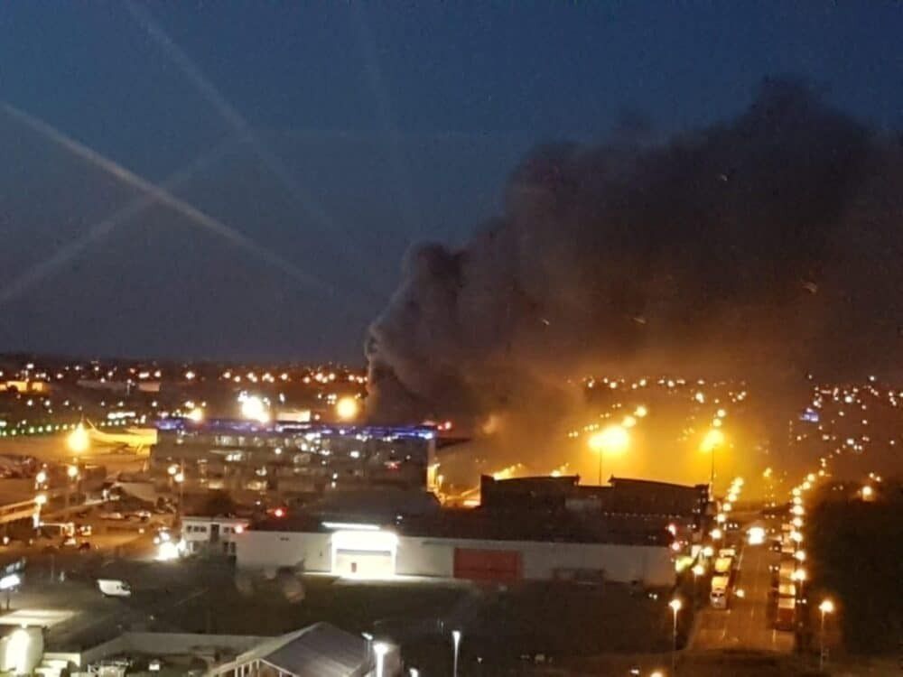 Fire at Liege Airport