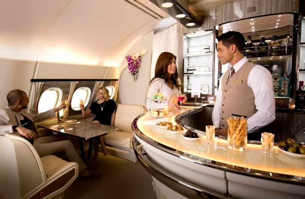 Emirates Bar Lounge Area A380
