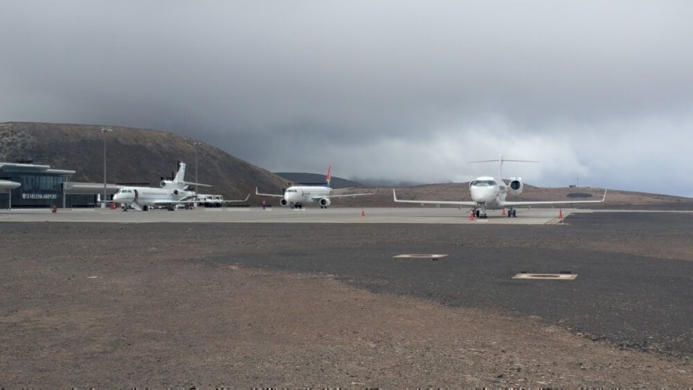 SA Airlink and Execujets at Saint Helena Airport