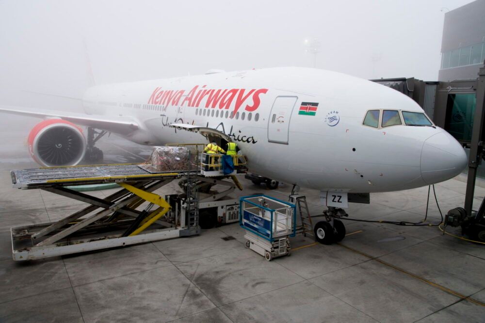 Kenya Airways 777 jet