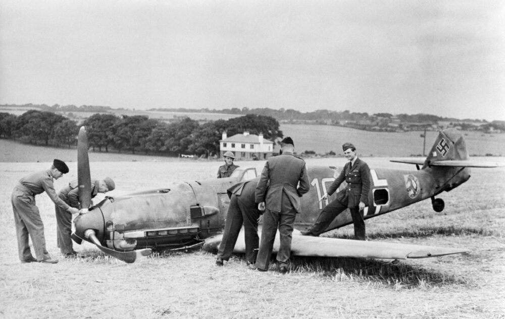 Kent - Luftwaffe Messerschmitt ME-109E Shot Down during the Battle of Britain