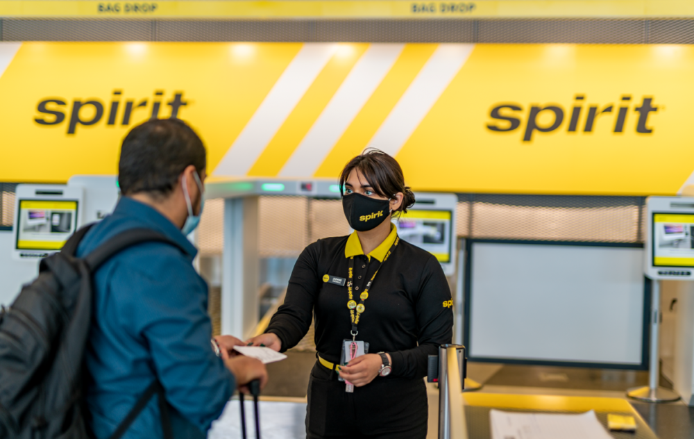 Spirit Airlines, Biometric Check-in, Chicago, New York