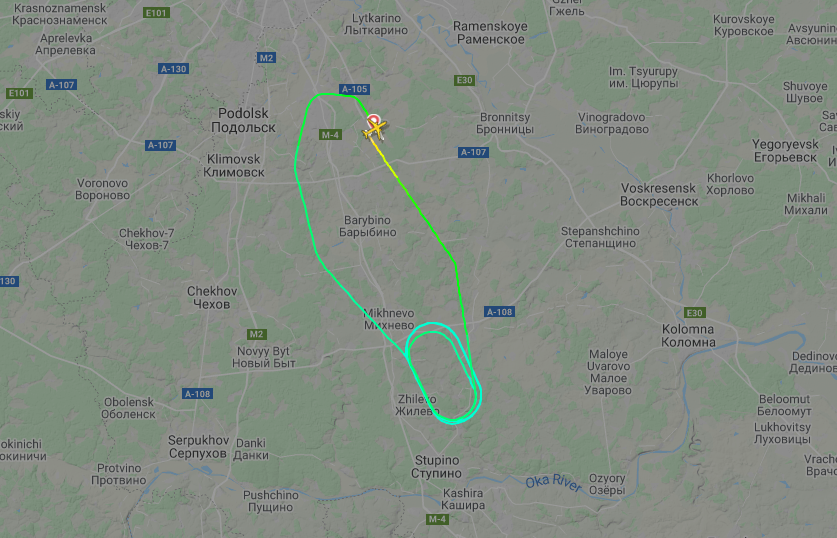 S7 A320 returns to Moscow