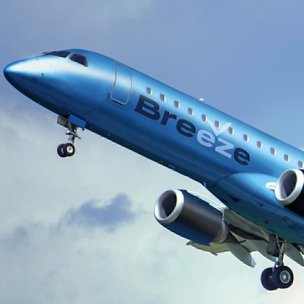 Breeze livery Embraer Airbus A220