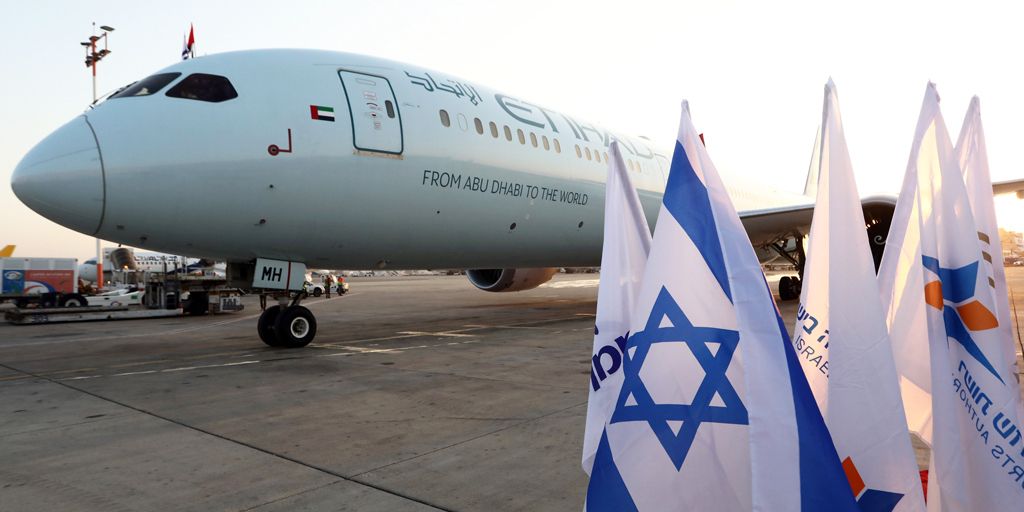 Etihad, Tel Aviv, First Flight