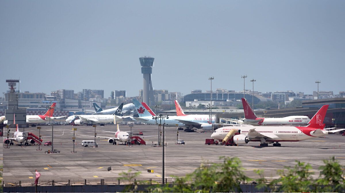 Planes parked Mumbai