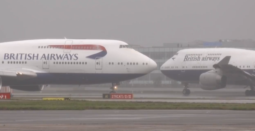 British Airways, Boeing 747, Departure