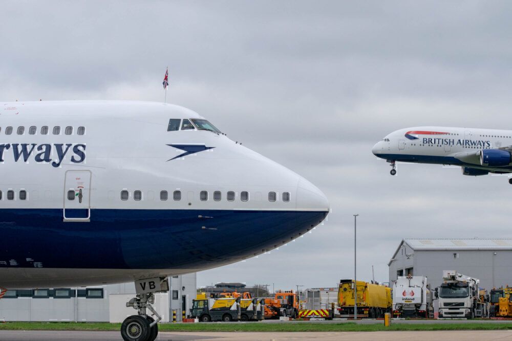 British Airways, Airbus A380, Storage