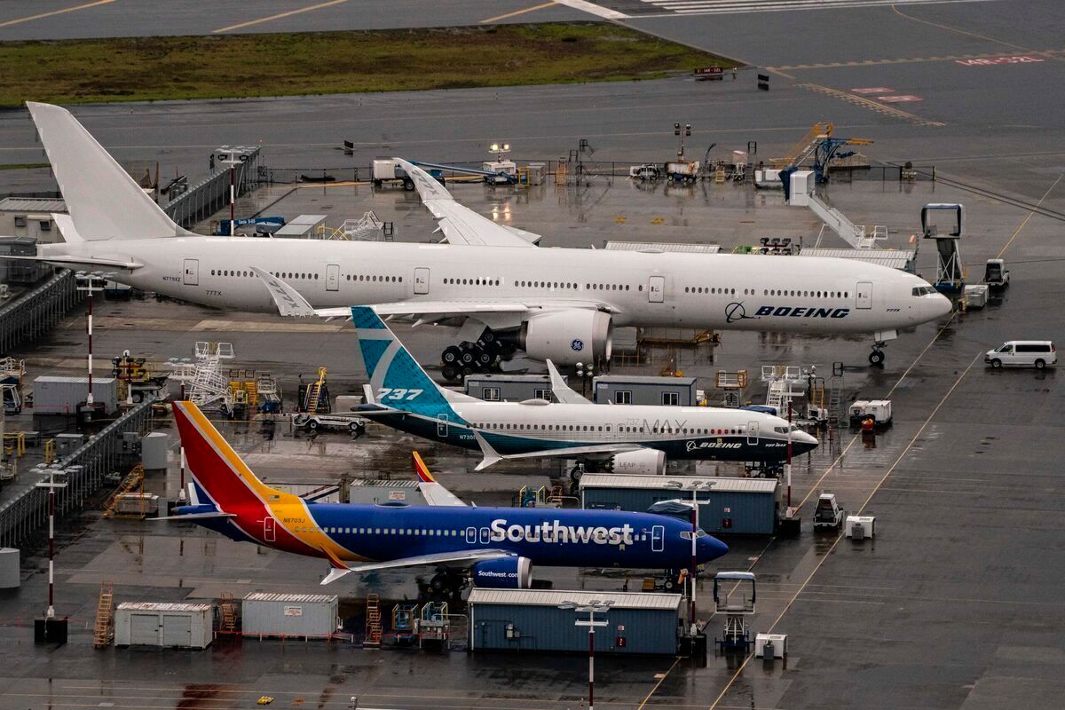 Boeing 777X &amp; 737 MAX Seattle Getty