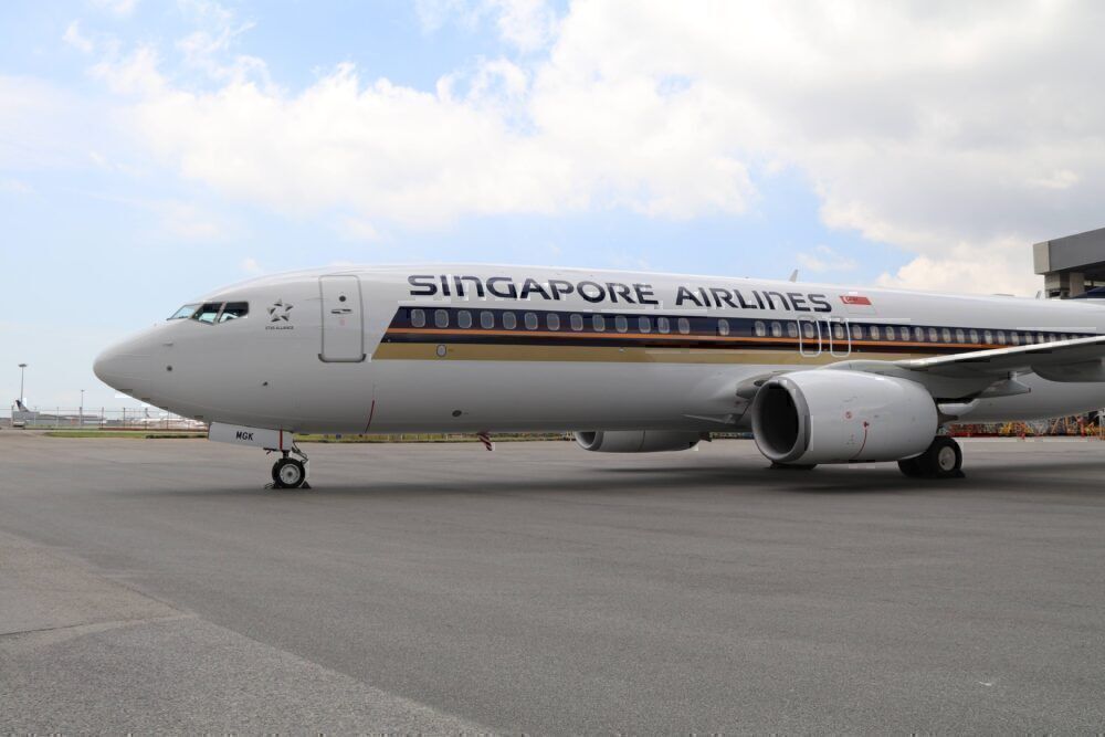 SIngapore Airlines have been operating a 737-800 on the route.