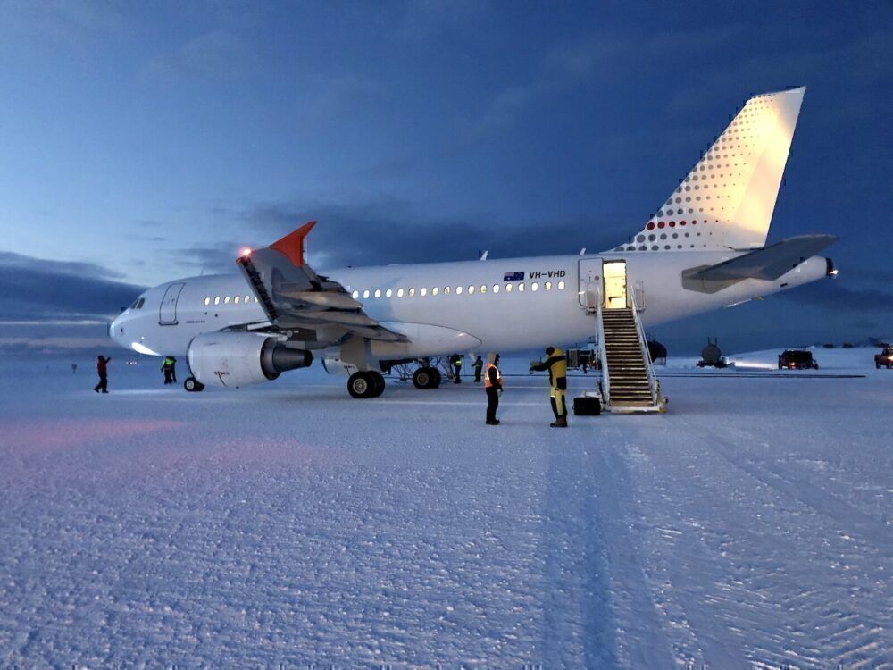 Antarctica, South Pole, Airbus A319