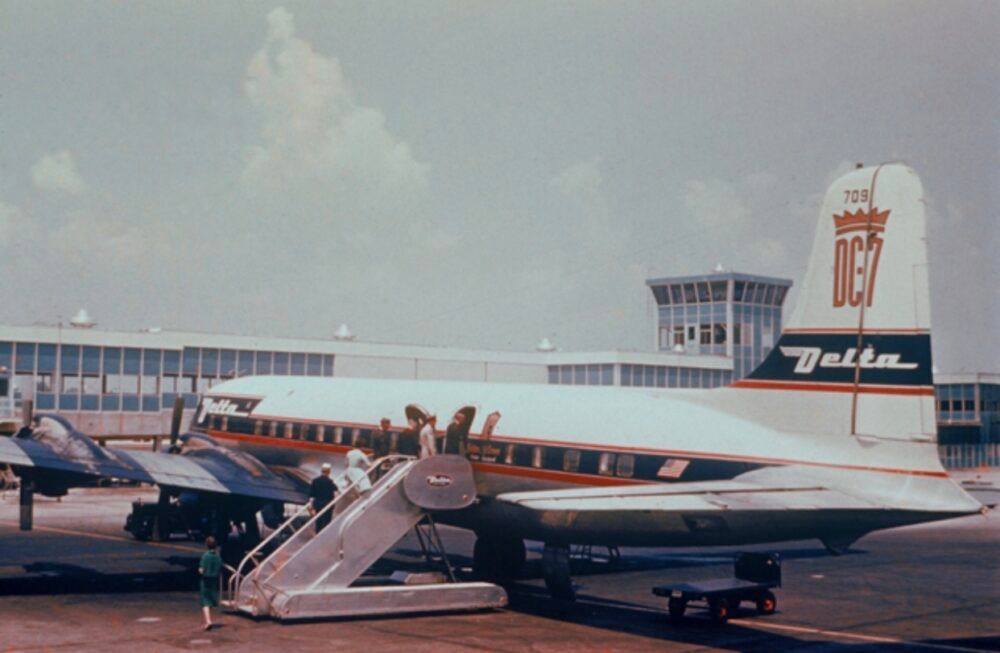 Delta DC-7 Plane