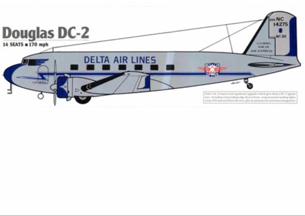Delta DC-2 Drawing