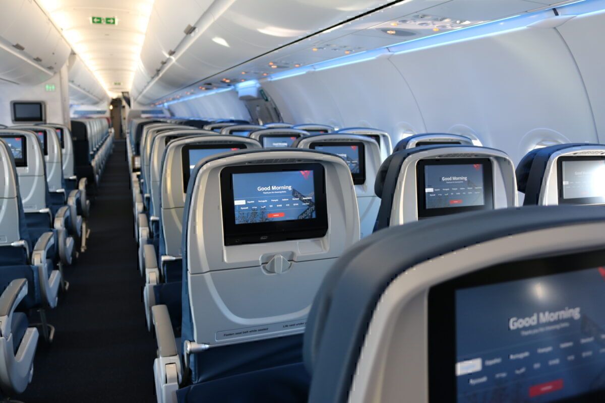 Delta Airlines Airbus A321 cabin