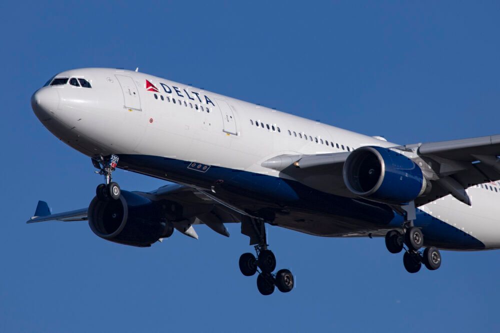 Delta Airlines Airbus A330-200 airplane with registration