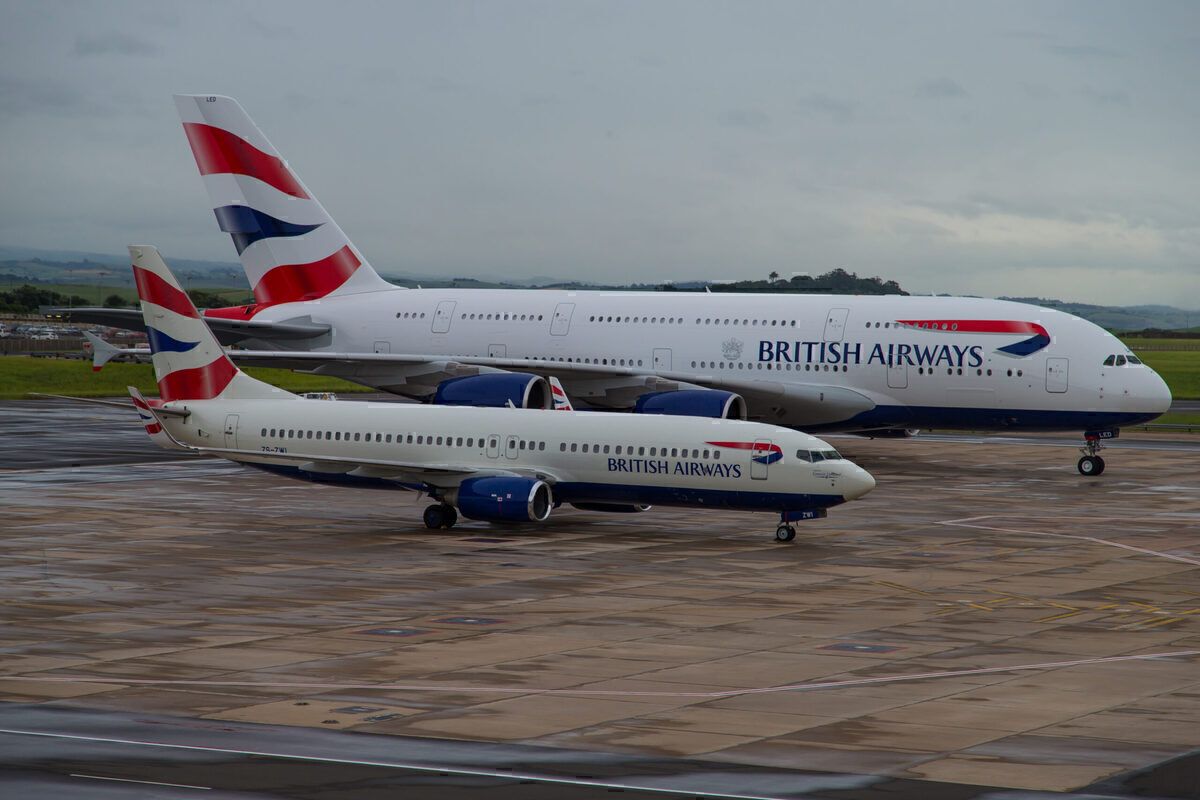 British Airways A380 Comair 737 Cape Town Getty