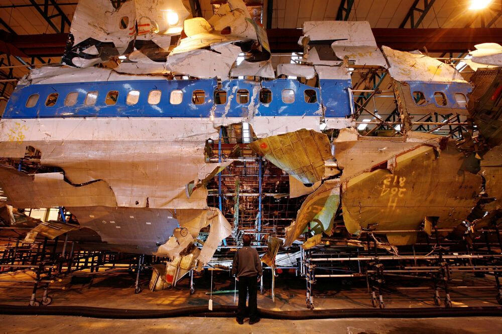 Pan Am boeing 747 Lockerbie bombing fuselage