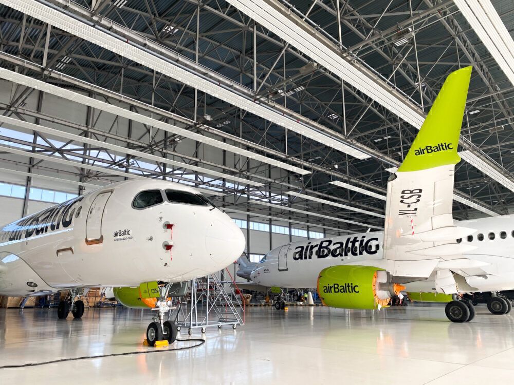 airBaltic, Airbus A220, Maintenance Hangar