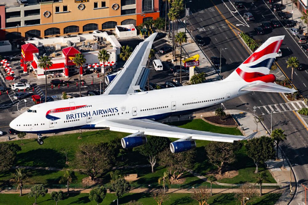 British Airways Boeing 747 Los Angeles