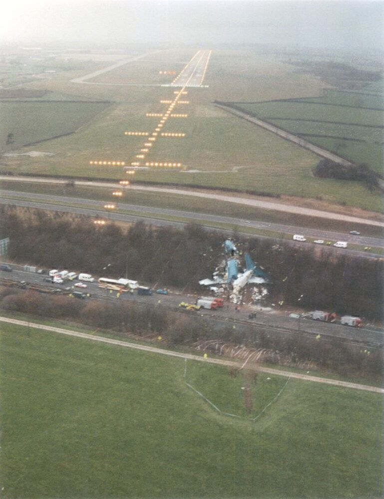 Kegworth Air Disaster Site From The Air